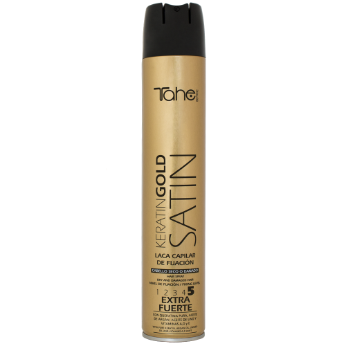 Strong Hold Spray Satin Keratin Gold